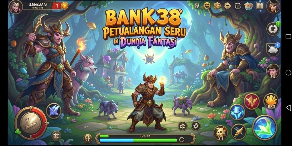 Tampilan gameplay dinamis dan karakter menarik dalam BANK338.