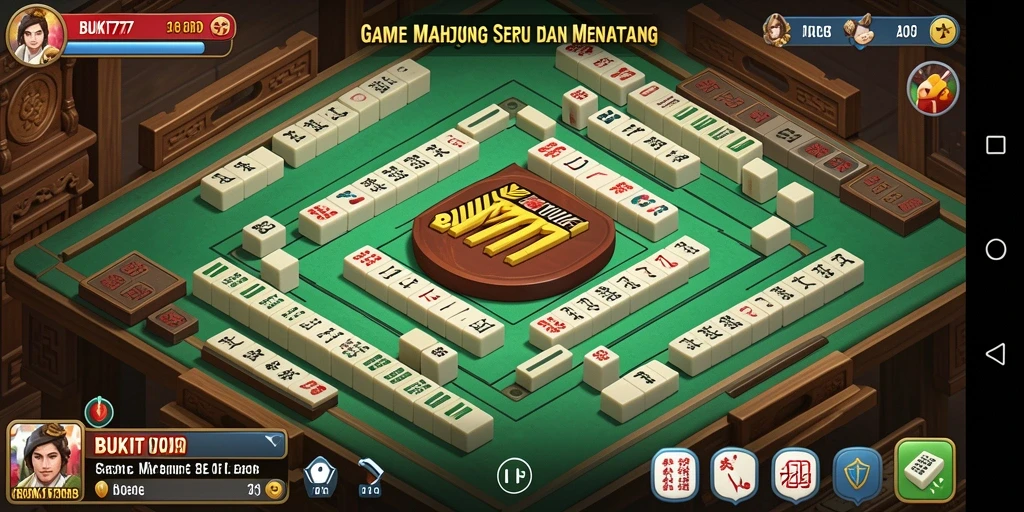 Tampilan gameplay seru dari BUKIT777 yang menunjukkan keseruan permainan Mahjong.