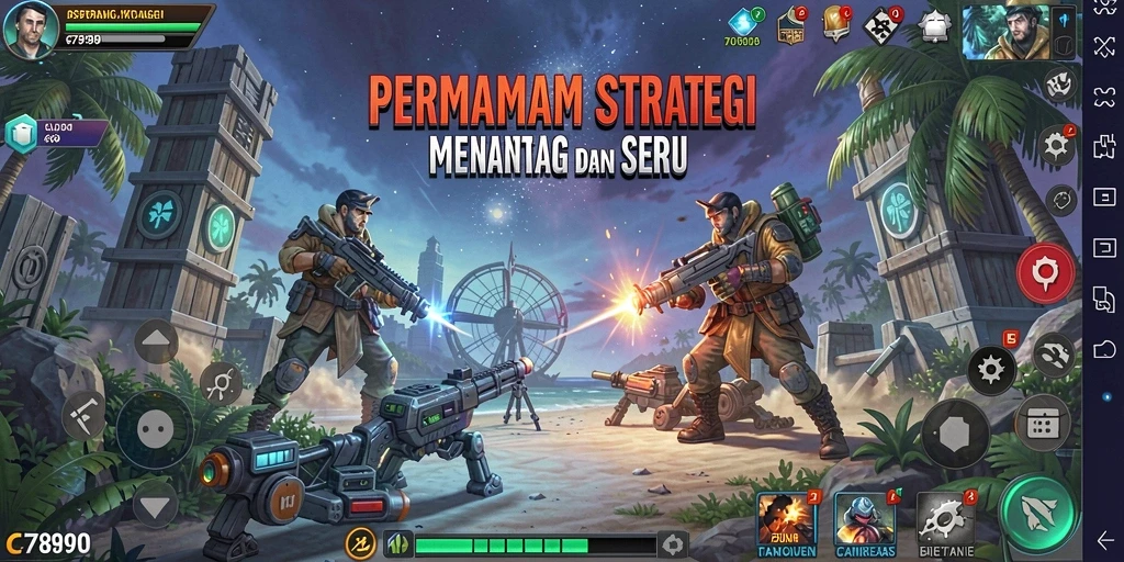 Tampilan gameplay C7890 yang menarik dan menantang dalam strategi.