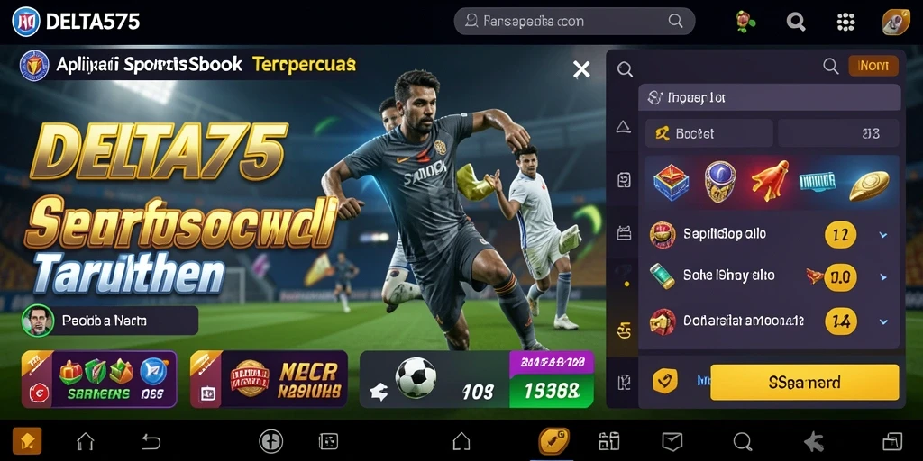 Tampilan gameplay menarik dari aplikasi Sportsbook DELTA575.
