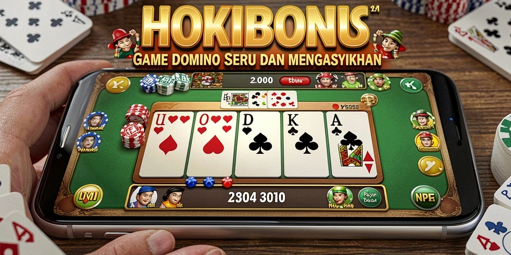 Screenshot gameplay HOKIBONUS yang menampilkan keseruan permainan Domino.