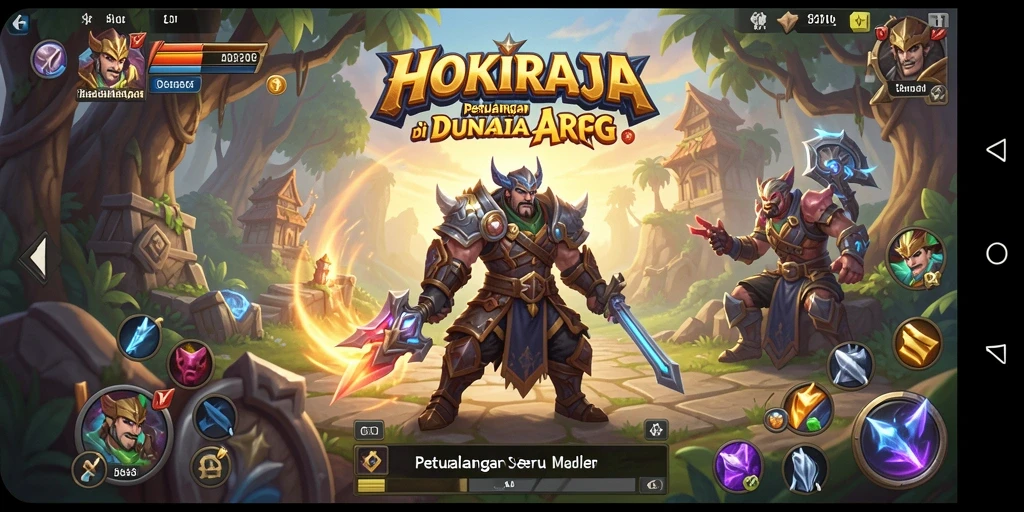 Tampilan gameplay HOKIRAJA dengan aksi seru dan grafis menawan.