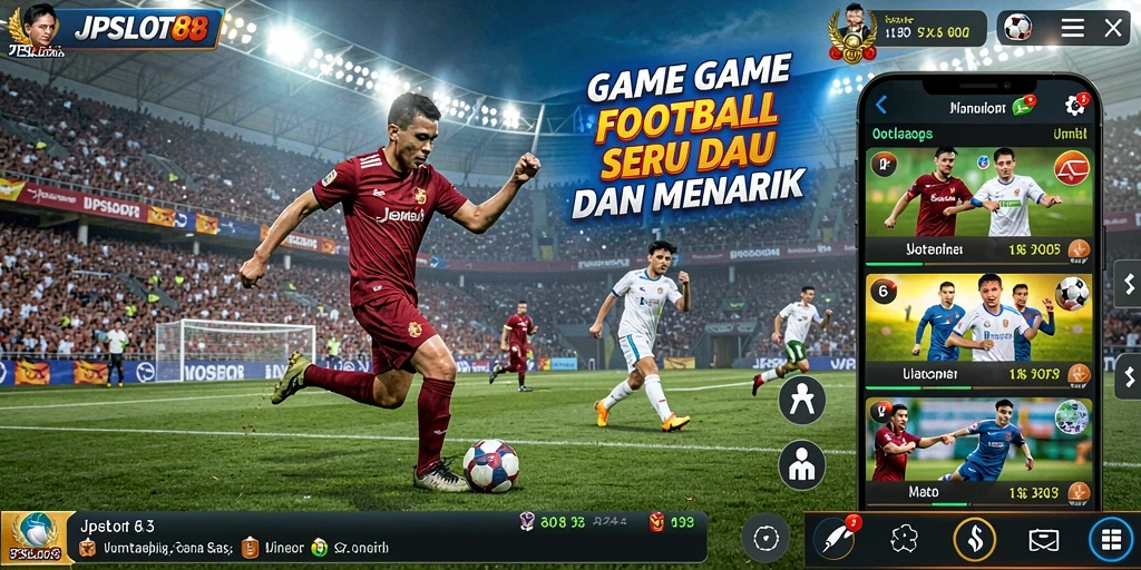 Gameplay seru di JPSLOT88 dengan pertandingan sepak bola yang mendebarkan.