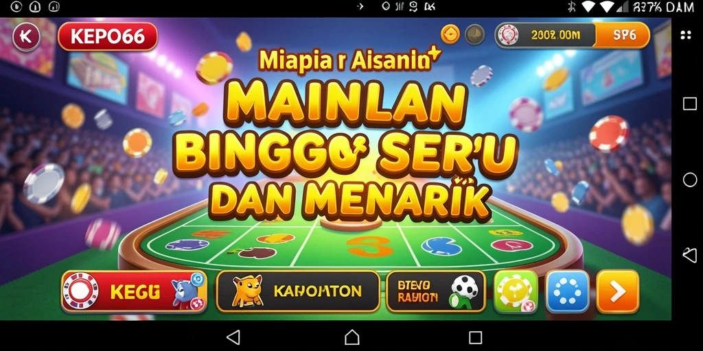 Screenshot gameplay KEPO66 yang menampilkan keseruan permainan Bingo.