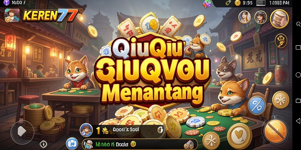 Gameplay KEREN77 yang seru dan menantang dalam permainan QiuQiu.