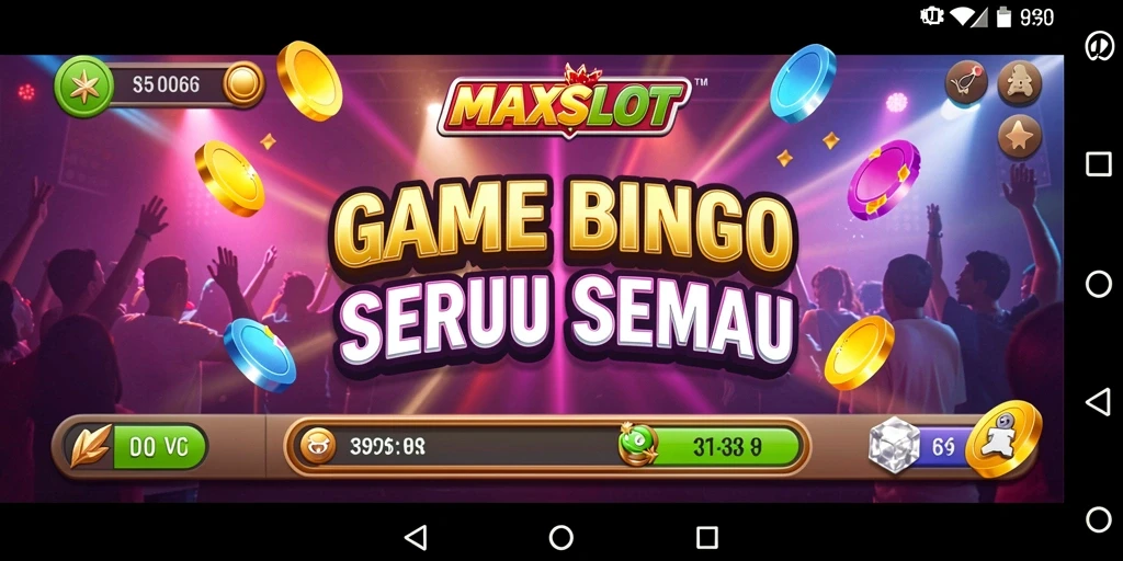 Tampilan gameplay Bingo seru di MAXSLOT