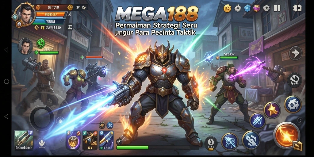 Tampilan screenshot gameplay MEGA188 dengan aksi strategi yang menegangkan.