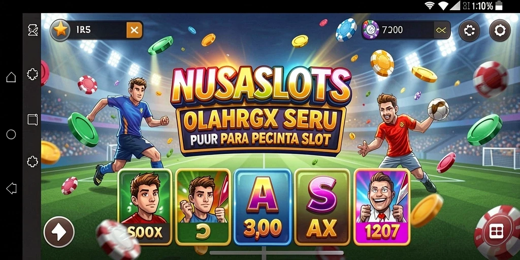 Tampilan gameplay menarik di NUSASLOTS yang penuh aksi olahraga.