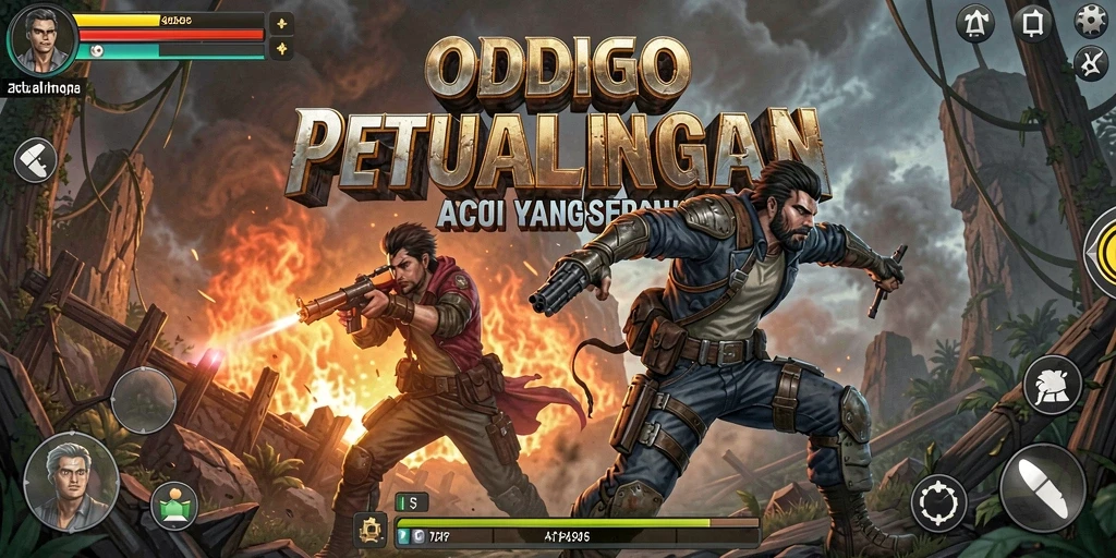 Screenshot ODDIGO menampilkan aksi seru dalam permainan.