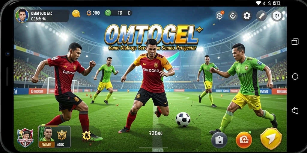 Tangkapan layar gameplay OMTOGEL yang penuh aksi dan strategi olahraga.