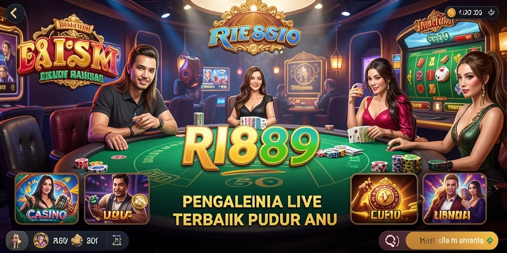 Tampilan gameplay langsung yang menarik dari RI889 di kasino virtual.