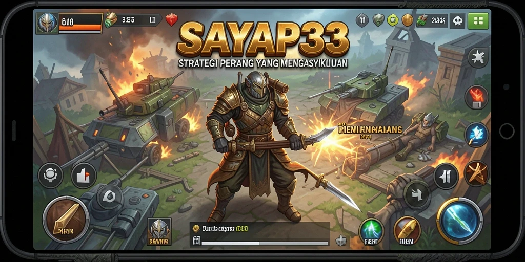 Tampilan gameplay mendebarkan dalam SAYAP33 dengan taktik yang kompleks.