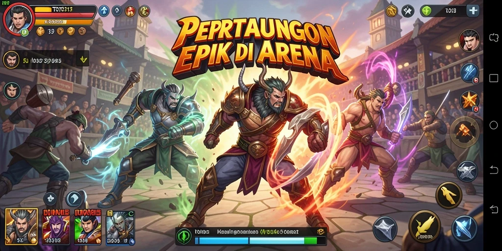 Gameplay seru di TOTO313 dengan karakter bertarung.