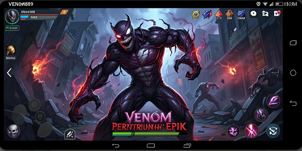 Tampilan gameplay seru dan mendebarkan dalam pertarungan Fighting.