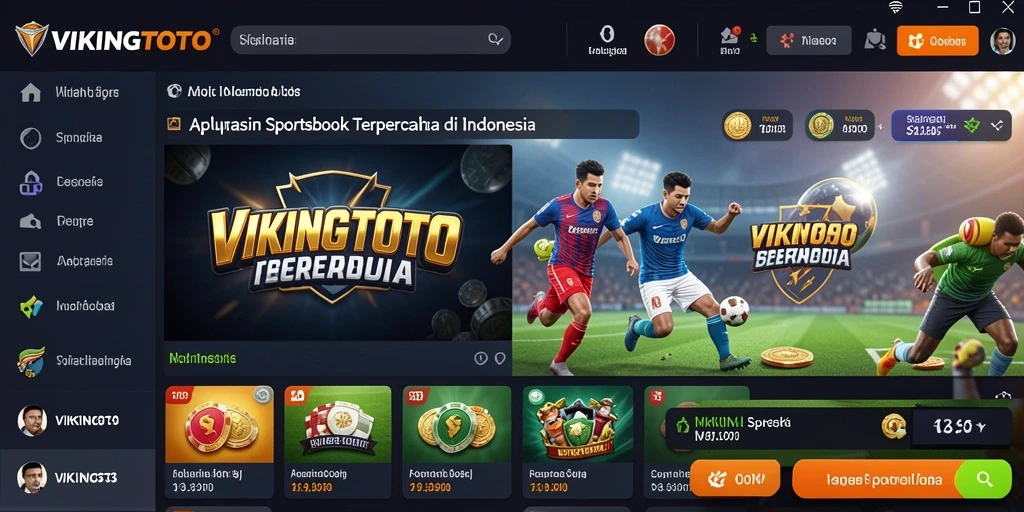 Tampilan gameplay VIKINGTOTO dengan taruhan olahraga yang menarik.